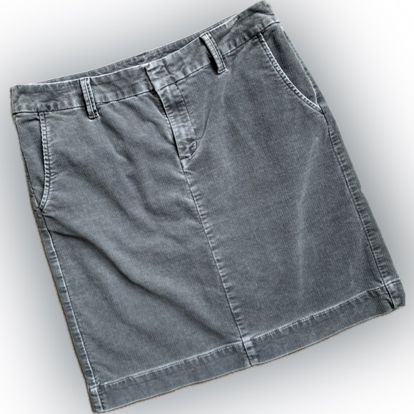Eddie Bauer corduroy skirt, gray grey size 10 - Picture 1 of 8